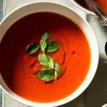طرز تهیه سالاد مرغ کاری برای ۴ نفر طرز تهیه سوپ گوجه و ریحان